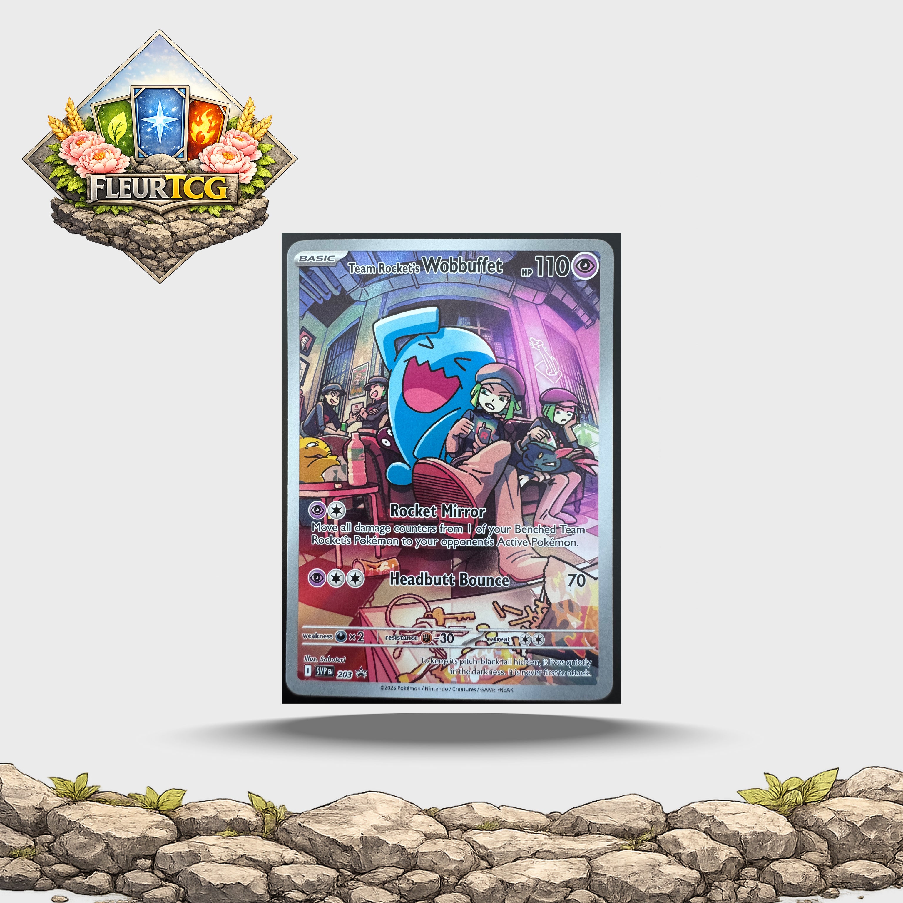 Team Rocket's Wobbuffet (203) SV: Scarlet & Violet Promo Cards (SVP) - NM