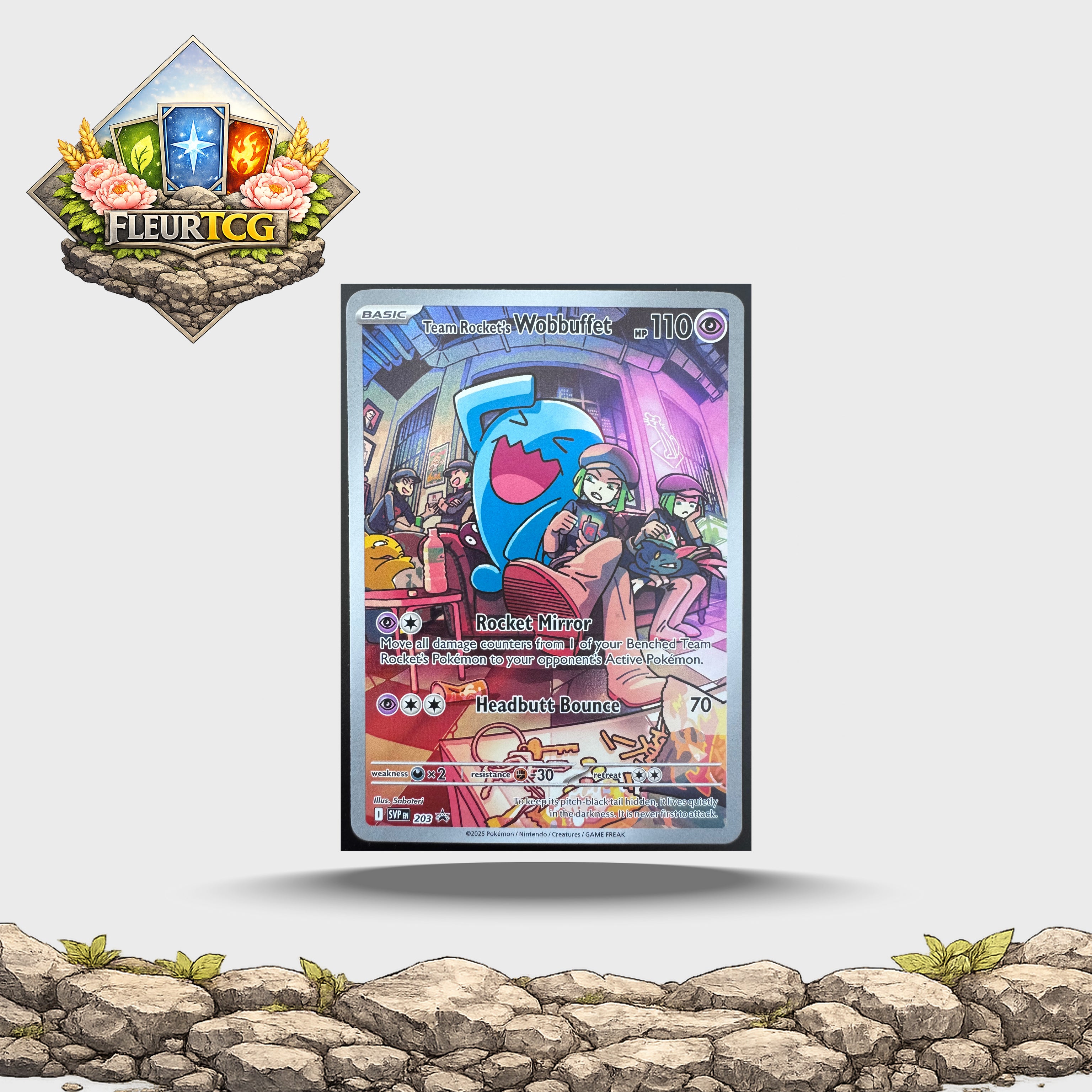 Team Rocket's Wobbuffet (203) SV: Scarlet & Violet Promo Cards (SVP) - NM