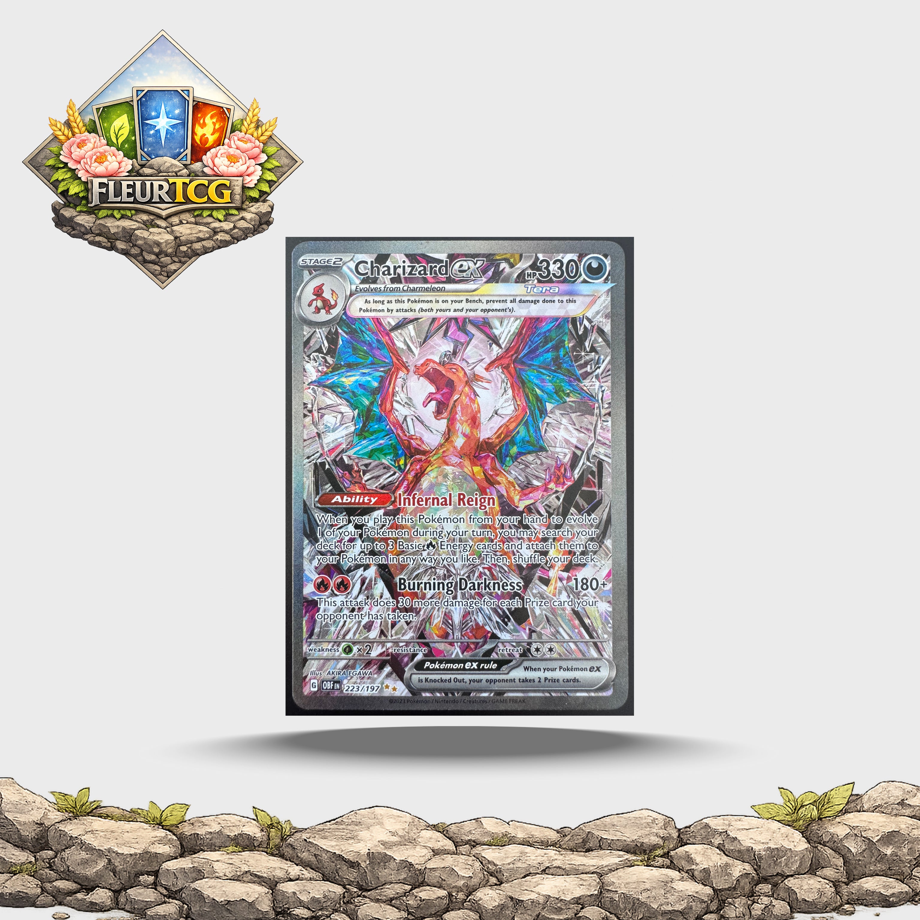 Charizard EX (223/197) SV03: Obsidian Flames (OBF) - NM