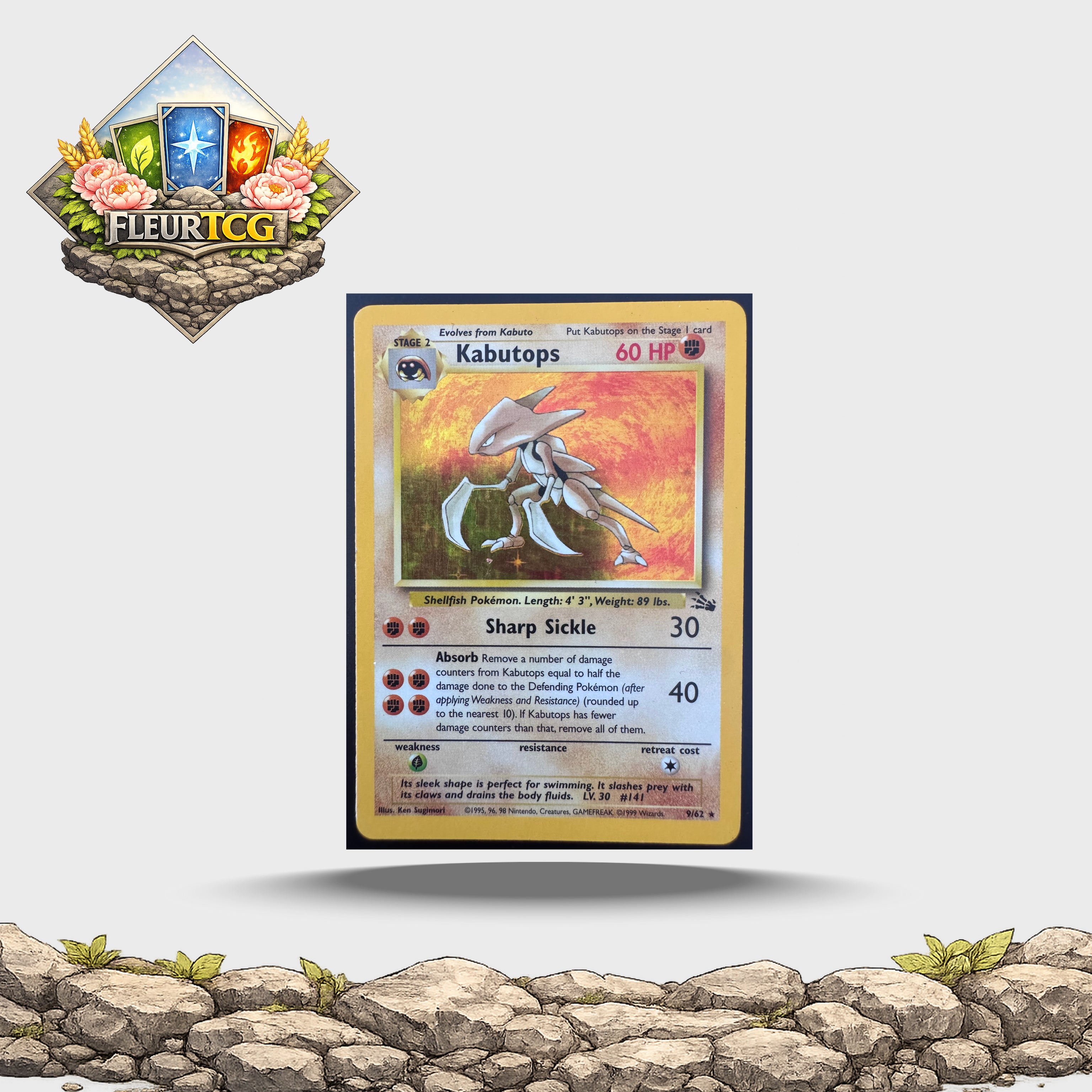 Kabutops (9/62) Fossil (FO) - MP