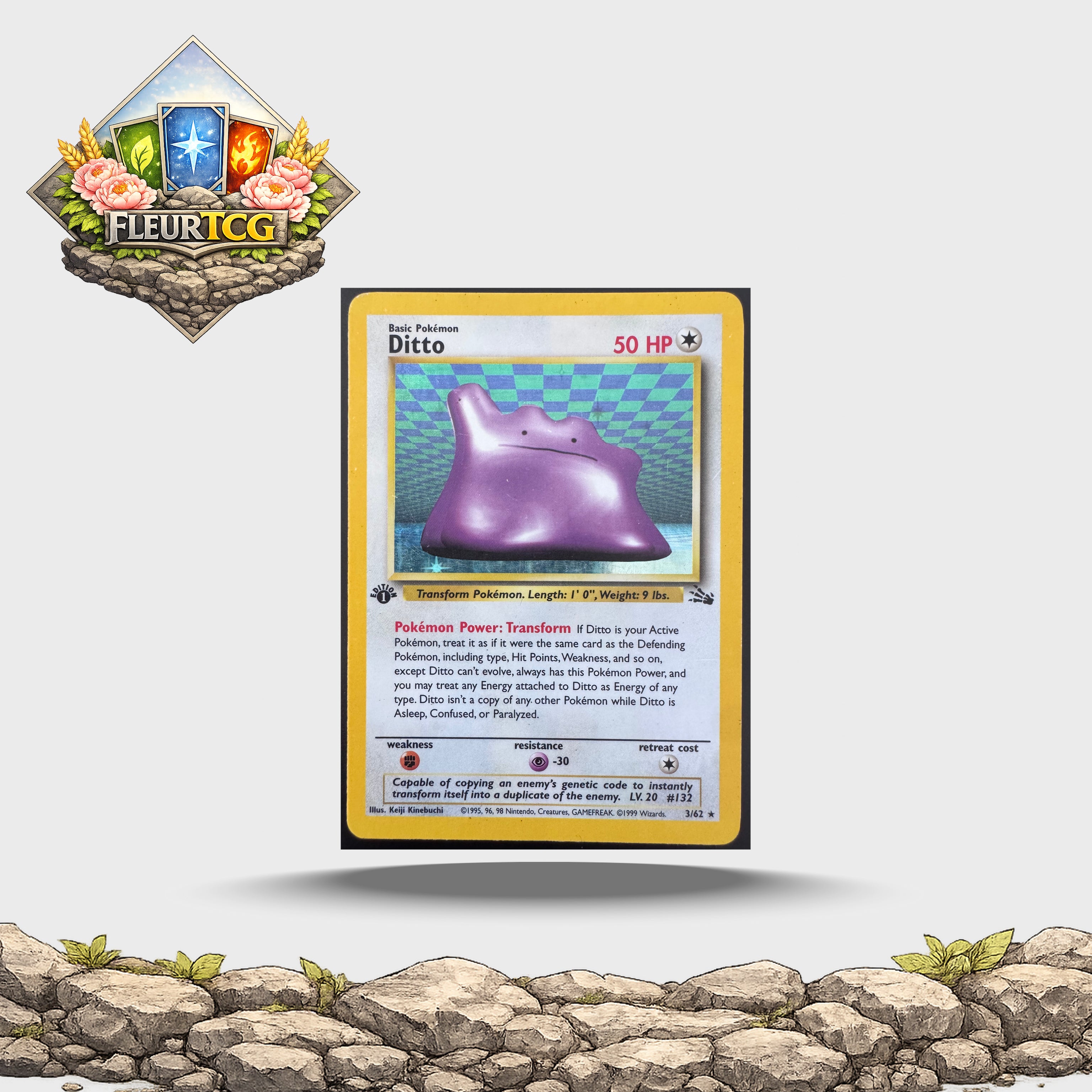 Ditto (3/62) Fossil (FO) 1st Edition - MP