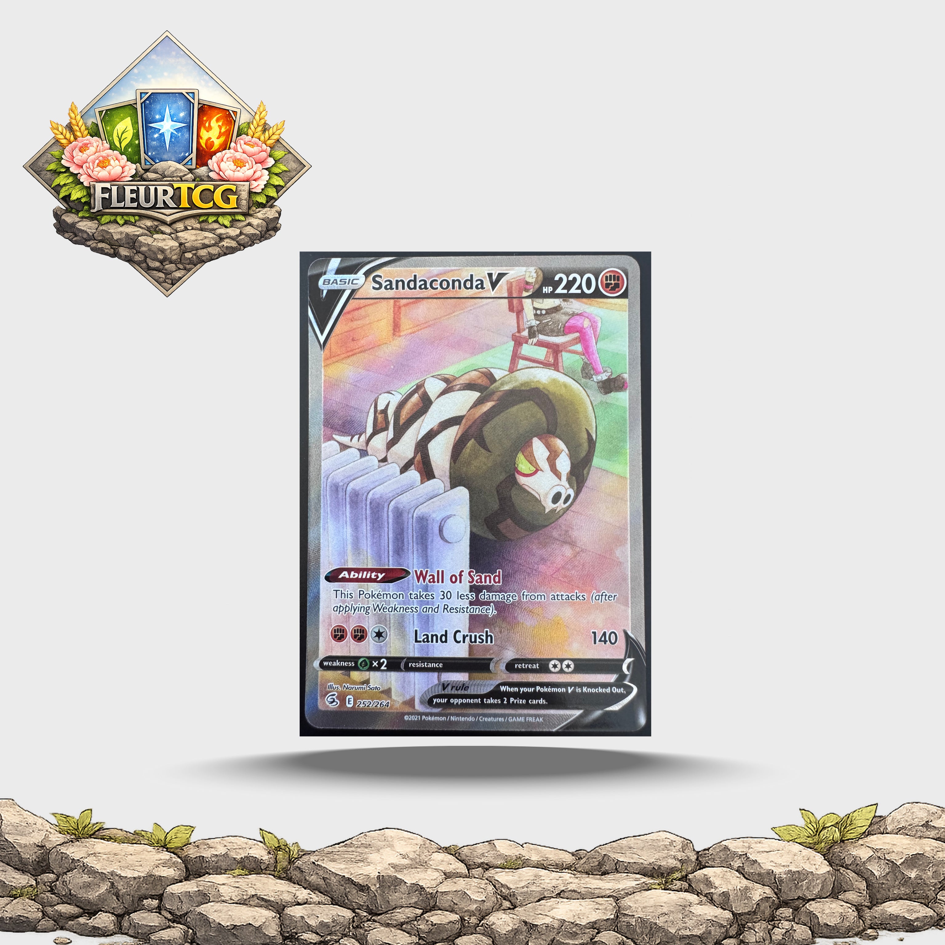 Sandaconda V (252/264) SWSH08: Fusion Strike - NM