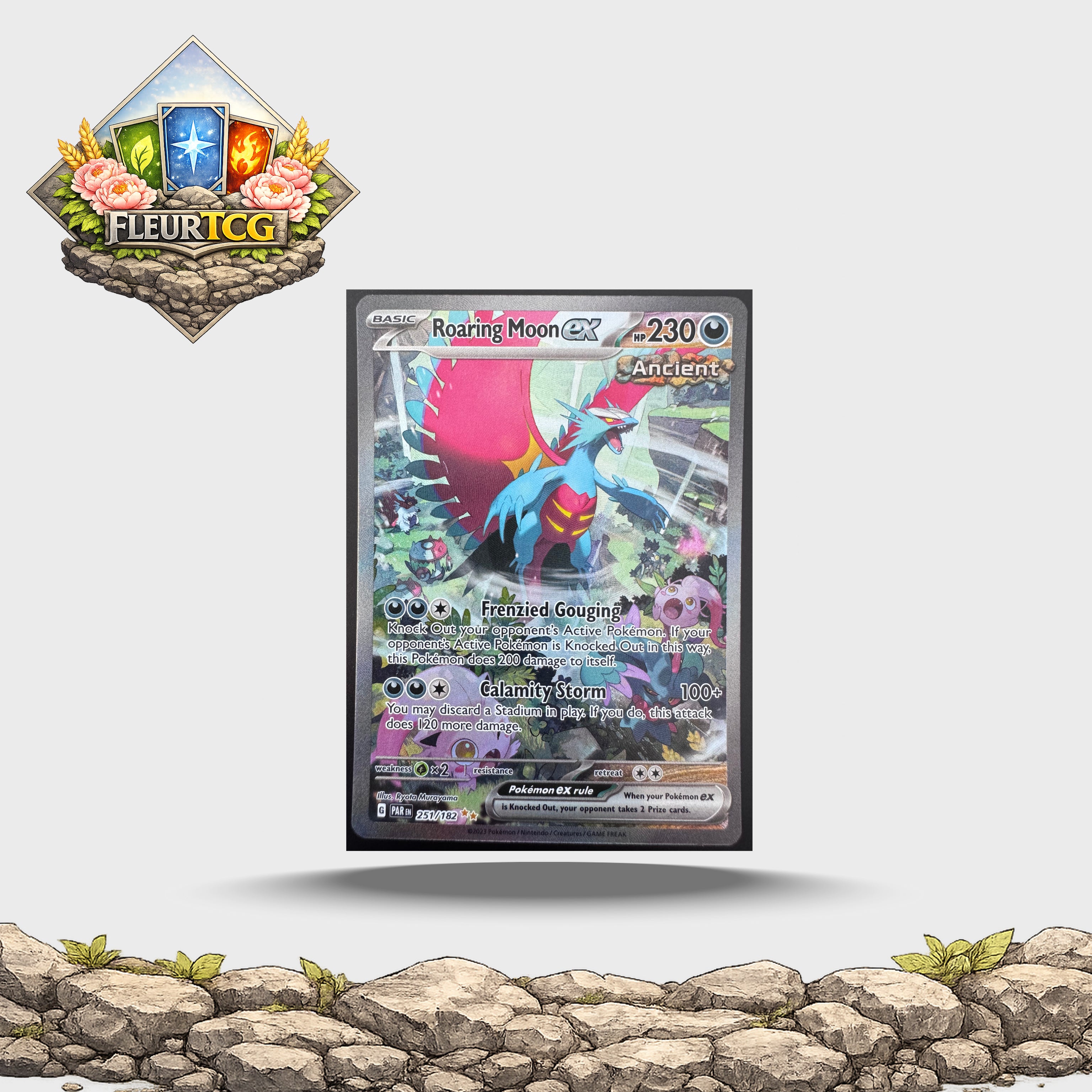 Roaring Moon EX (251/182) SV04: Paradox Rift (PAR) - NM
