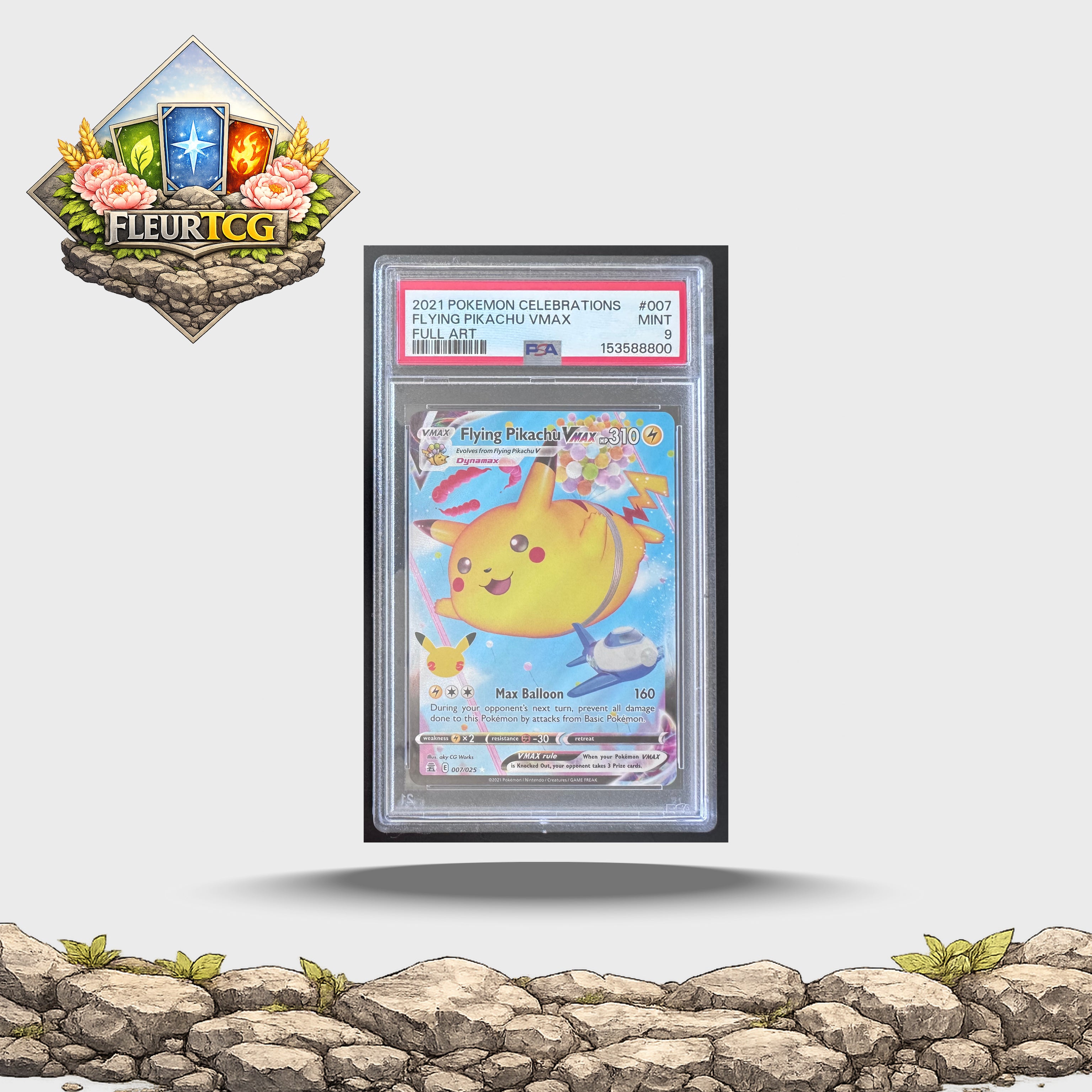 Flying Pikachu VMAX #7 Celebrations (PSA 9)