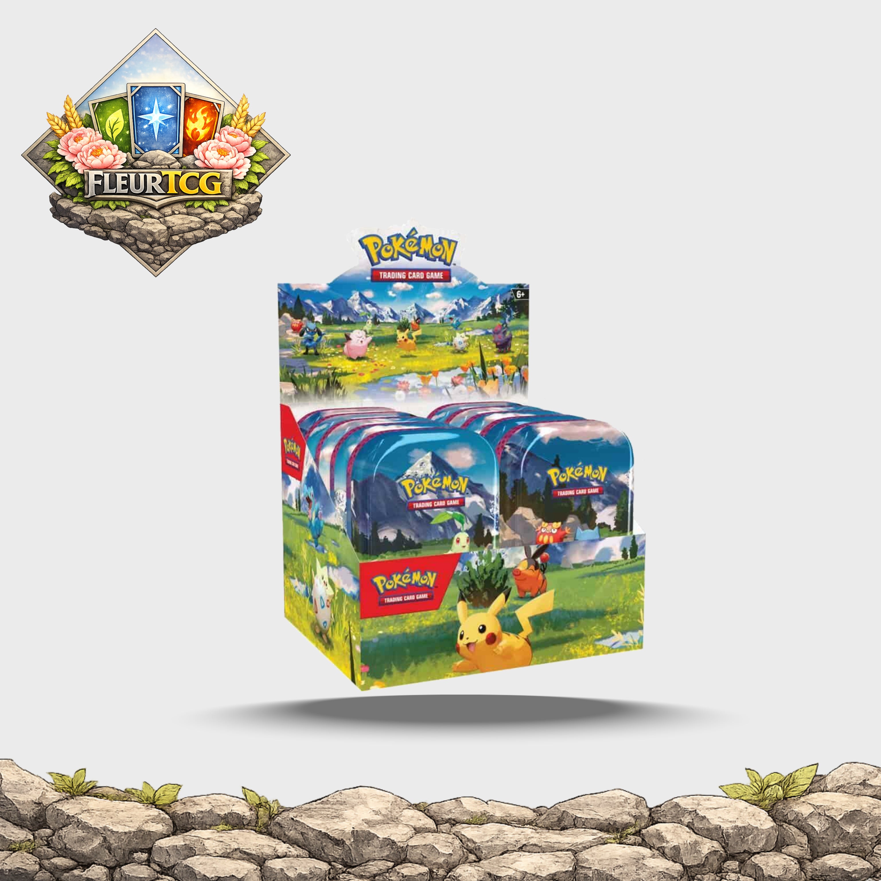 Ascended Heroes Mini Tin Display