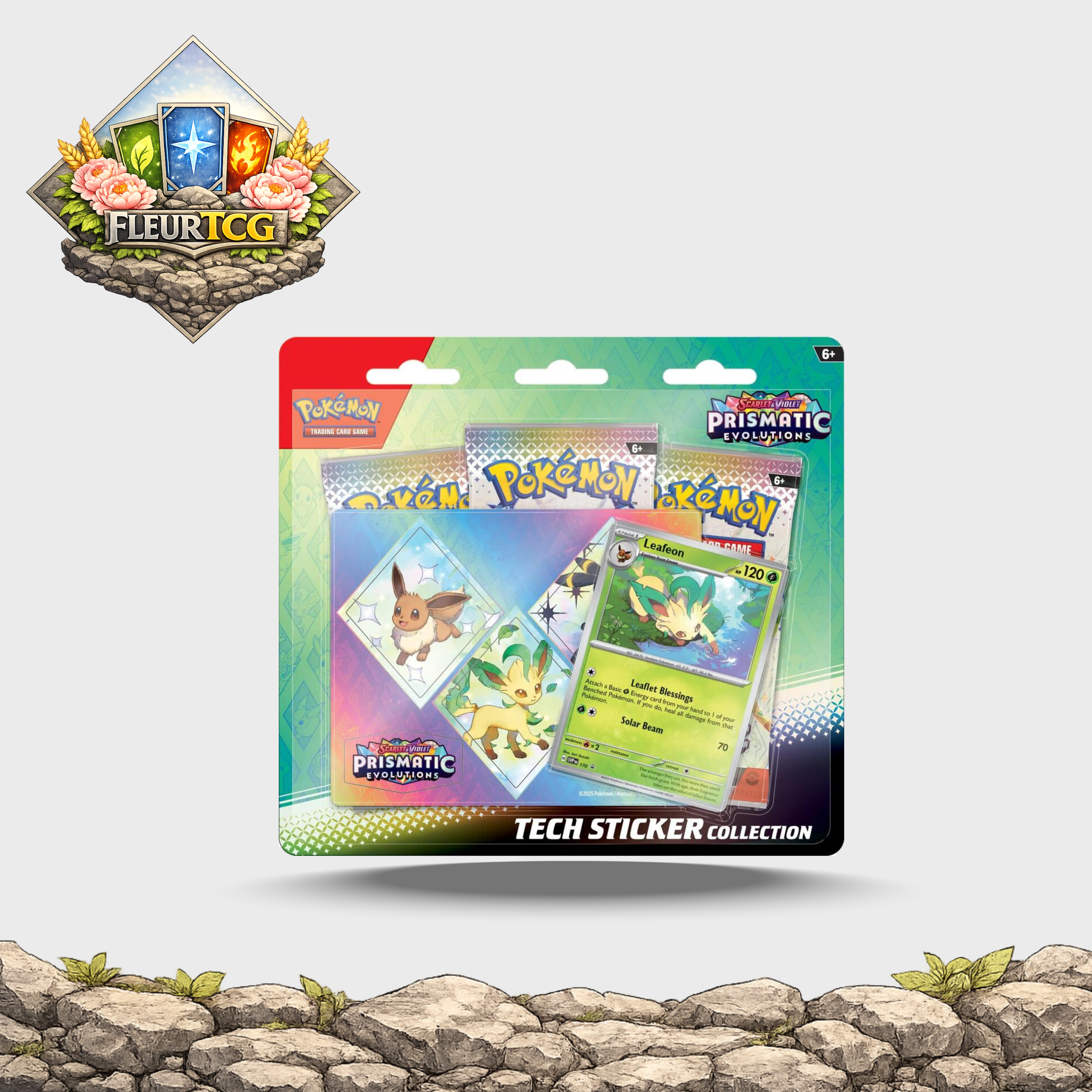 Prismatic Evolutions Tech Sticker Collection (Leafeon)