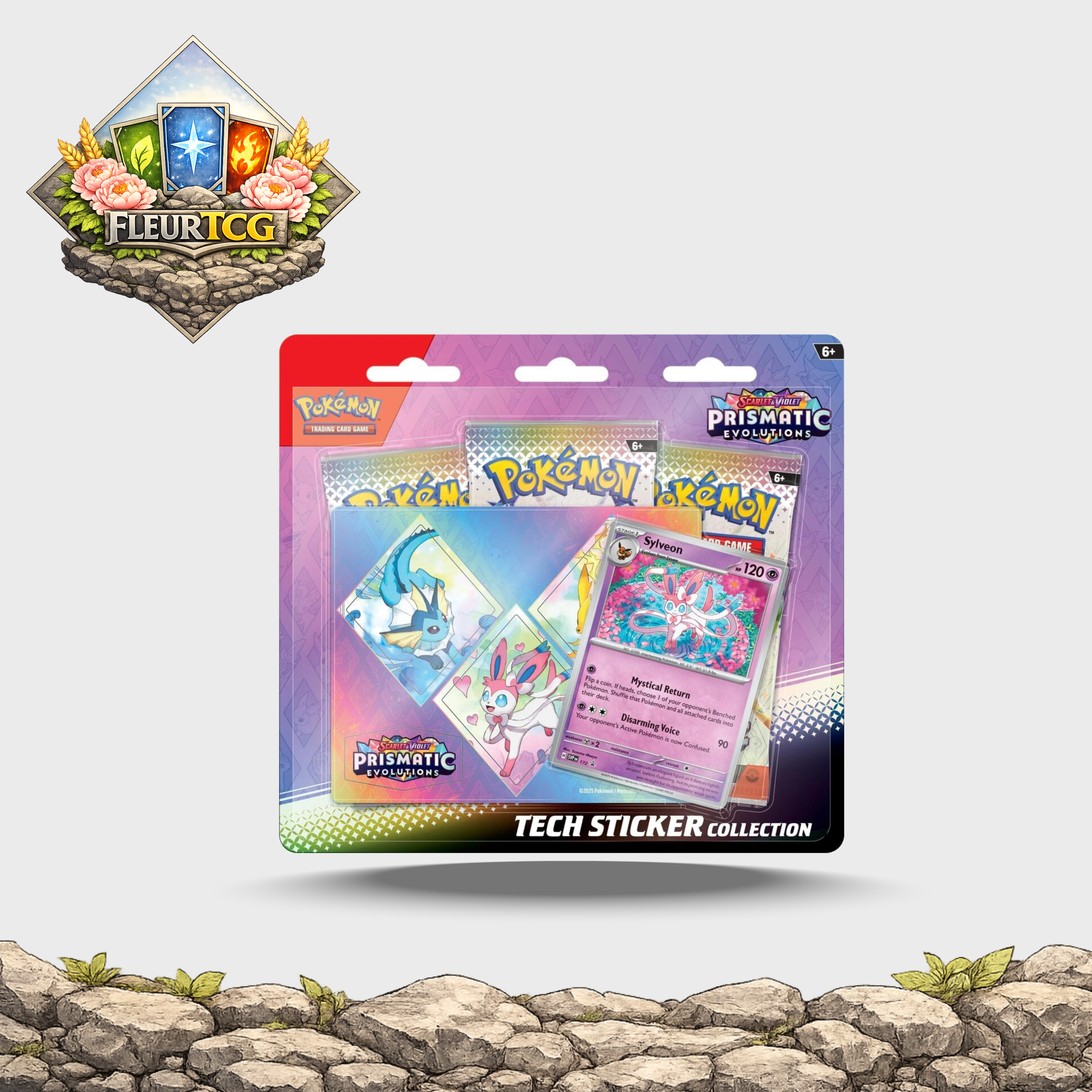 Prismatic Evolutions Tech Sticker Collection (Sylveon)